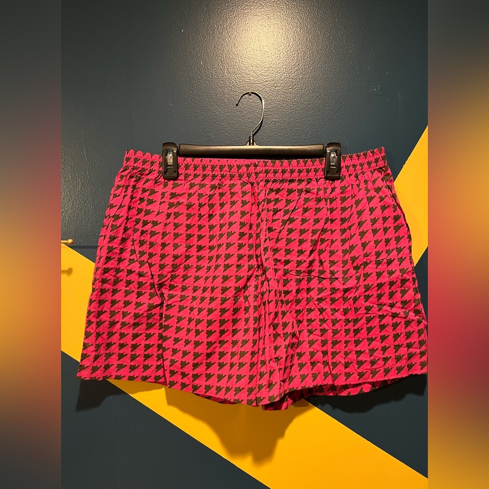 Darling Pink & Green Print Cotton Sleep Shorts NWOT